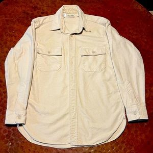 Gorgeous LL Bean chamois button down.  Style 1611.  Size 15.  Color cream.